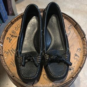 Black Leather Loafers